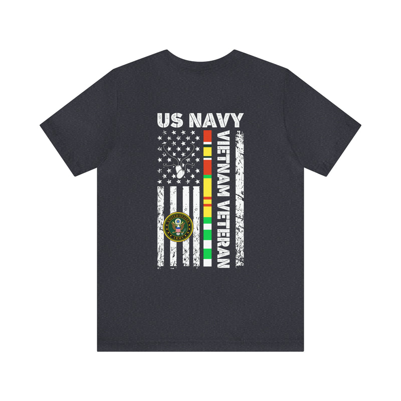 US Navy Vietnam Veteran Tribute: Military-Style T-Shirt Honoring Service and Sacrifice