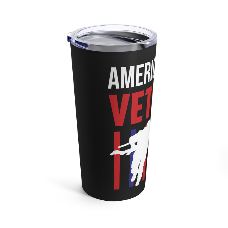American Army Veteran - 20oz Military Design Tumbler: Honor and Valor in Every Sip!