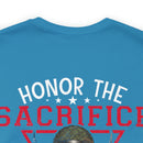 Respectful Tribute: Military Design T-Shirt - 'Honor the Sacrifice, Remember the Service