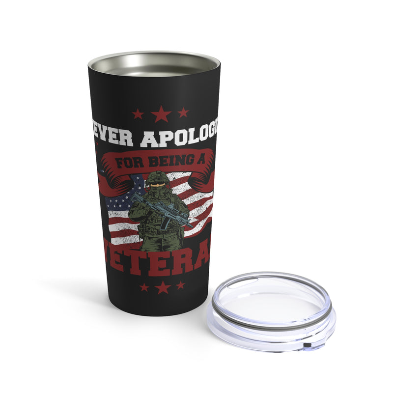 Embrace Your Valor: 20oz Military Design Tumbler for Unapologetic Veterans