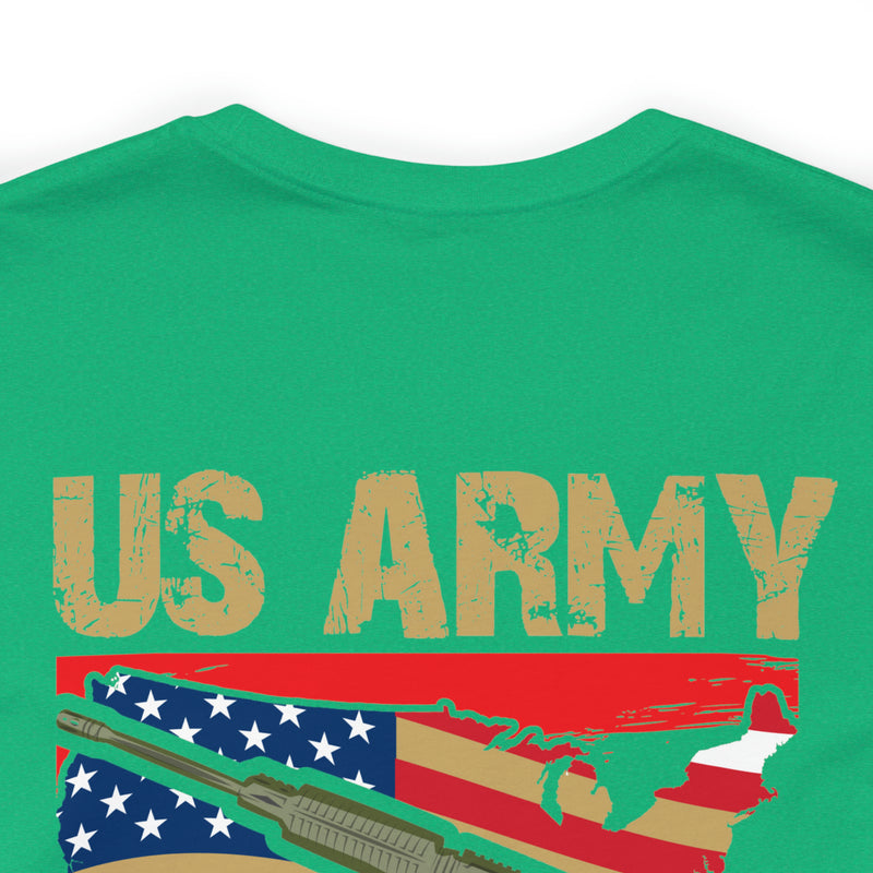 Proud US Army Veteran: Military Design T-Shirt Embodying Honor and Service