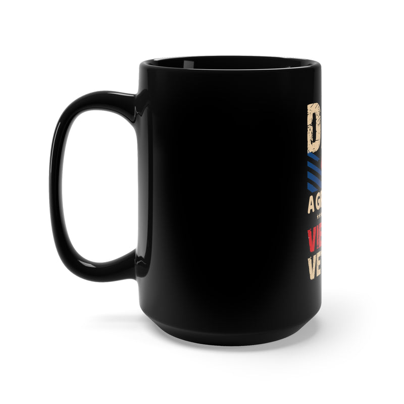 Proud Vietnam Veteran: Dad, Grandpa, and More 15oz Military Design Black Mug - Celebrating a Legacy of Service and Love