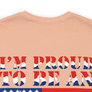 Proud to Be an American: Military Design T-Shirt Celebrating Patriotism