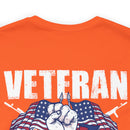 Heart to Heart: Veteran and Daughter Military Design T-Shirt Celebrating Unbreakable Bonds