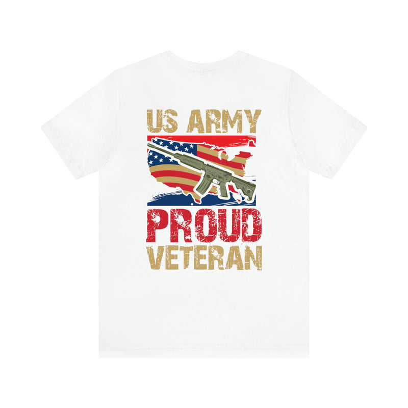 Proud US Army Veteran: Military Design T-Shirt Embodying Honor and Service