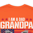 Fearless and Proud: Military T-Shirt - 'I Am a Dad, Grandpa, and a Veteran - Nothing Scares Me