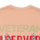 Unyielding Dedication: Veteran I Served, I Sacrificed, I Regret Nothing Military Design T-Shirt