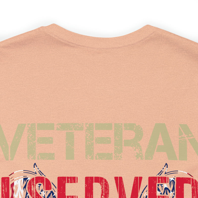 Unyielding Dedication: Veteran I Served, I Sacrificed, I Regret Nothing Military Design T-Shirt