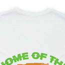 Proudly Brave: Military Design T-Shirt - 'Home of the Free Because of the Brave