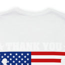 Gratitude and Respect: 'Thank You, Veterans' Military Design T-Shirt