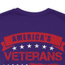 America's Veterans: Honoring Those Who Served with Military Design T-Shirt