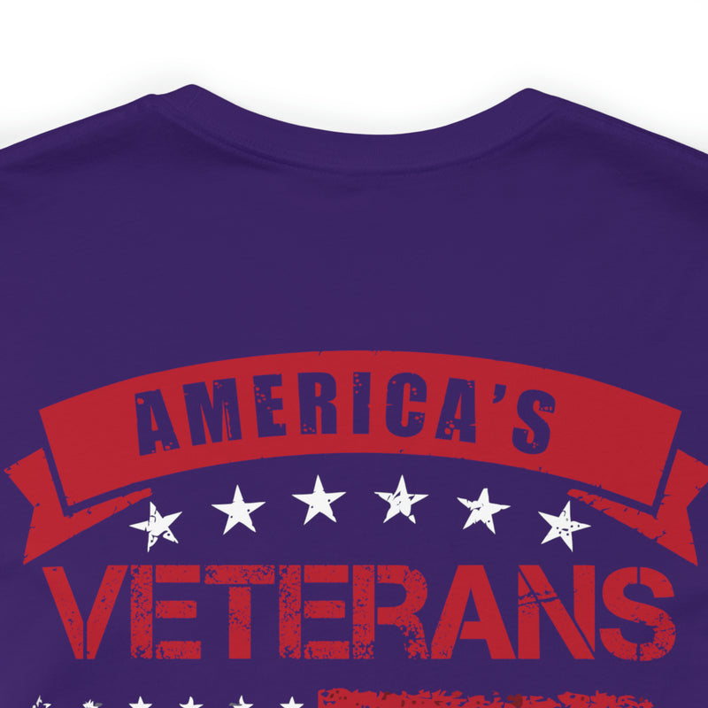 America's Veterans: Honoring Those Who Served with Military Design T-Shirt