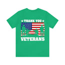 Gratitude and Respect: 'Thank You, Veterans' Military Design T-Shirt