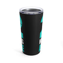 Standing Strong Together: 20oz Tumbler in Black with 'PTSD Awareness Month - 22 Support Veteran' Design