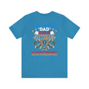 Unyielding Oath: Military-Inspired 'Proud Dad & Veteran' T-Shirt - Embodying an Everlasting Enlistment Pledge