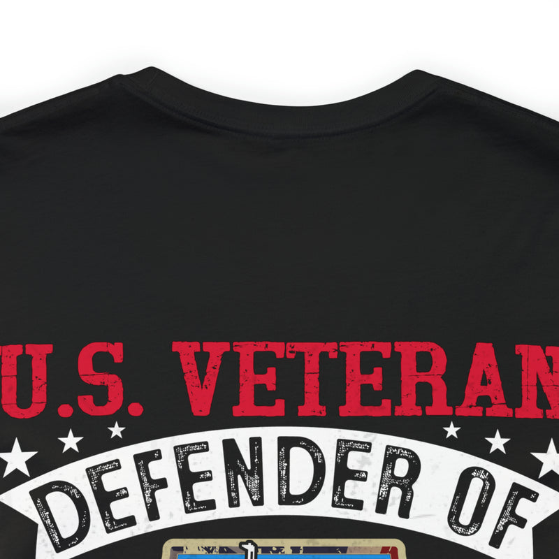 Military Design T-Shirt: U.S. Veteran - Defender of Liberty and Freedom