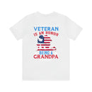 Honored Veteran, Priceless Grandpa: Military Design T-Shirt Celebrating Legacy
