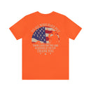 Saluting Sacrifice: Thank You to All Who Defend the Flag Military T-Shirt