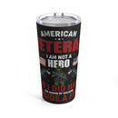 American Veteran Tribute 20oz Military Design Tumbler: Honoring Those Who Walked Beside Heroes