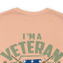 Timeless Commitment: Military Design T-Shirt - 'I'm a Veteran - My Oath of Enlistment Has No Expiration Date
