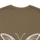 Butterfly Wings of Hope: Spreading PTSD Awareness with our Text Design T-Shirt