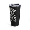 Grateful for Freedom: 20oz Black Military Design Tumbler - Be the American Worth Fighting For