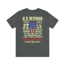 U.S. Veteran: Walking the Walk, Talking the Talk - Military Design T-Shirt