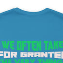 Gratitude Reminder: Military Design T-Shirt Honoring the Things We Often Take for Granted
