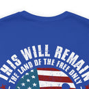 Home of the Brave: This Land of the Free Military Design T-Shirt