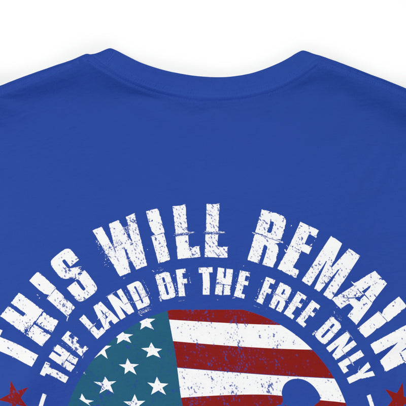 Home of the Brave: This Land of the Free Military Design T-Shirt