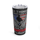 Uncompromising Values: 20oz Military Design Tumbler, Celebrating Faith, Family, Guns, Flag, Country, and Liberty