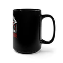 Patriotic 15oz Military Design Black Mug - 'Home of the Brave' Tribute on a Bold Black Background