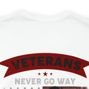 Ever Ready Veterans: Military Design T-Shirt - Always Prepared, Never Forgotten