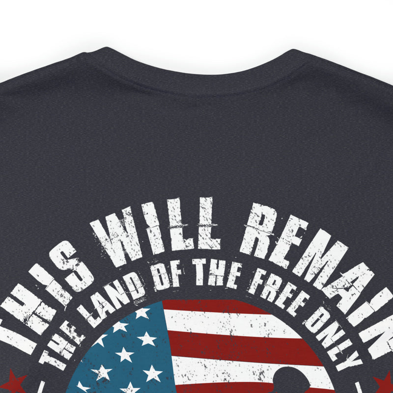 Home of the Brave: This Land of the Free Military Design T-Shirt