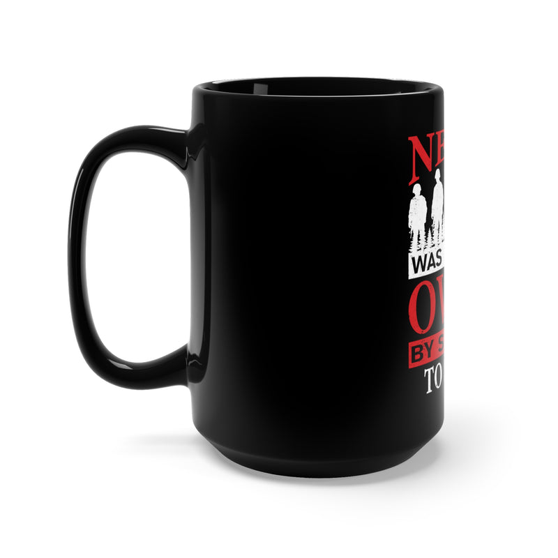 Grateful to the Few: 15oz Military Design Black Mug - Recognizing the Debt of Many to the Courageous Few