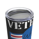 Veteran Wife's Pride: 20oz Military Design Tumbler - Black Background Tribute to My Heroic Husband