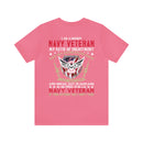 Bold and Unapologetic: Military Design T-Shirt - 'I Am a Grumpy Navy Veteran - My Oath of Enlistment Has No Expiration Date - Proudly Sarcasm-Driven