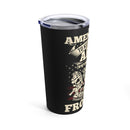 The 2nd Amendment: Protecting My Daughter's Heart 20oz Military Design Tumbler - Black Background