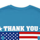 Gratitude and Respect: 'Thank You, Veterans' Military Design T-Shirt