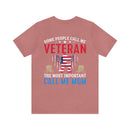 VETERAN: A Proud Title, But Mom is My Greatest Honor - Military Design T-Shirt