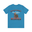 Never Forget Our Fallen Heroes: Military Design T-Shirt, Honoring the Sacrifice
