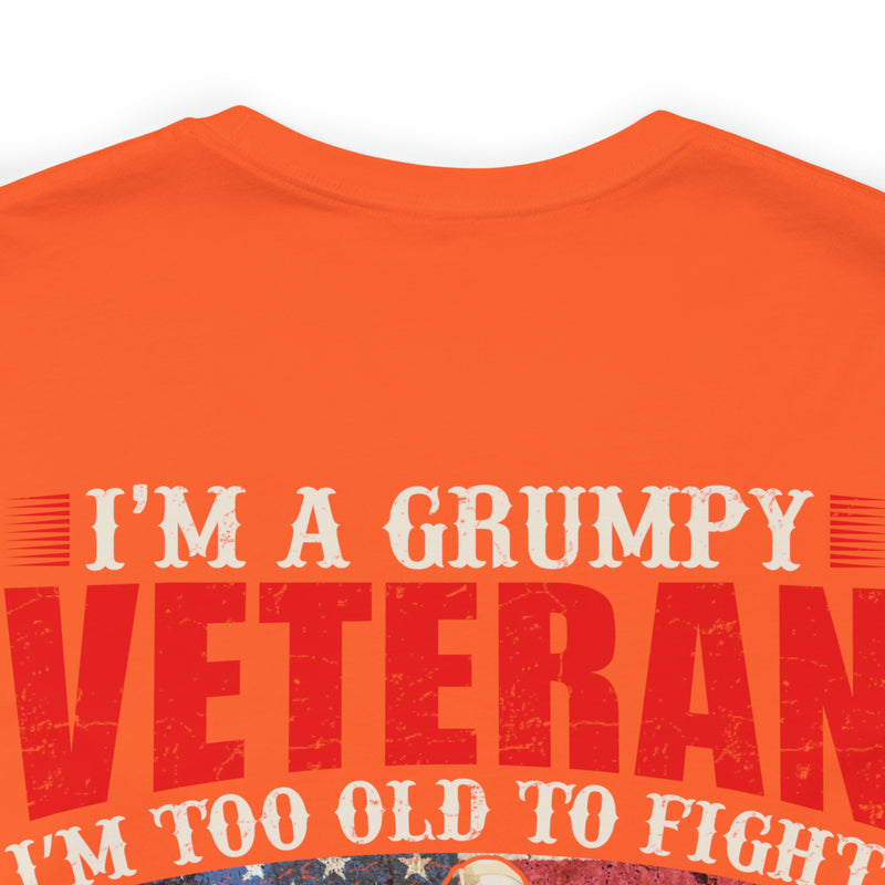 Grumpy Veteran: Military Design T-Shirt - Experience, Tenacity, and No-Nonsense Attitude