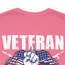 Heart to Heart: Veteran and Daughter Military Design T-Shirt Celebrating Unbreakable Bonds