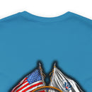 Guardians of the Coast: Military T-Shirt with 'Double Flag Coast Guard' Design