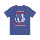 Proud Veteran & Loving Papa: Military Design T-Shirt with Dual Titles