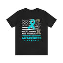 Patriotic Military PTSD Awareness: Support Our Heroes T-Shirt