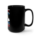 Unyielding Valor: 15oz Black Military Design Mug - I've Faced Darkness, My Oath Endures