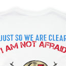 Unshakable Resolve: Military Design T-Shirt - Fearless in the Face of Adversity