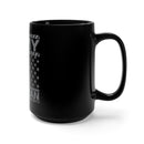 Army Veteran 15oz Military Design Black Mug - Saluting the Bravery and Sacrifice!