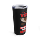 Eternal Oath: 20oz Black Military Design Tumbler for Veterans with Unending Commitment